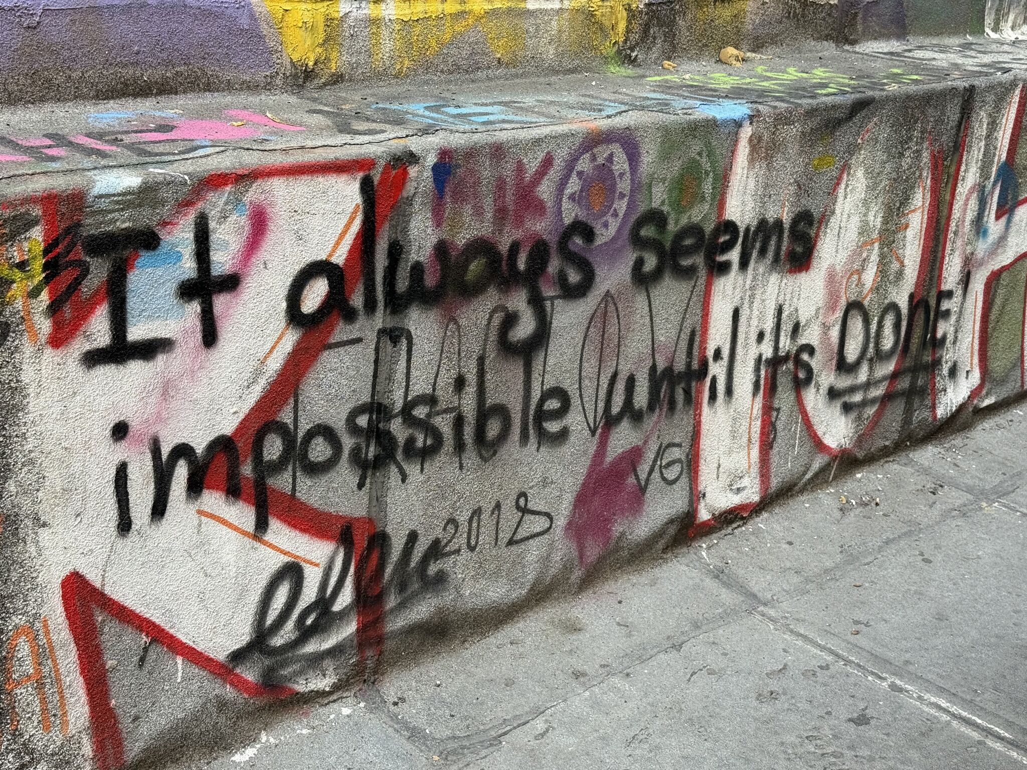 It always seems impossible until it's done