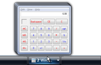 Example of vista taskbar button Example of vista taskbar button